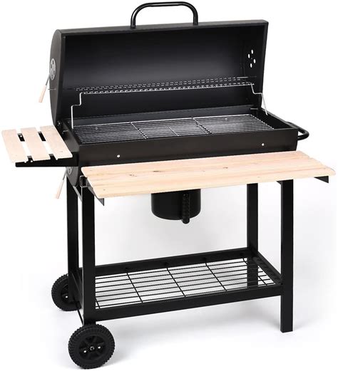 Barbacoa de hierro fundido tipo exenta con ruedas