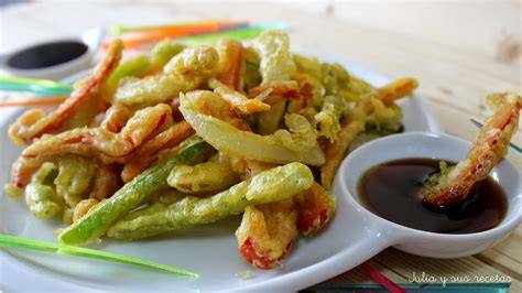 Tempura de verduras fritas