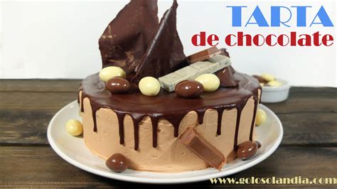 Tarta de chocolate decorada