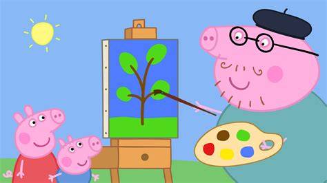 Peppa Pig pintando una calabaza