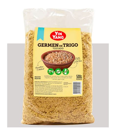 Germen de trigo tostado en un recipiente
