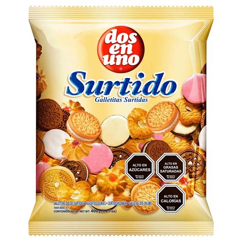 Surtido de galletas de avena en un supermercado
