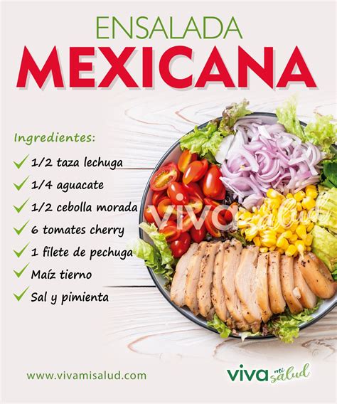 Ingredientes frescos para ensalada mexicana