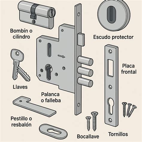 Esquema de mecanismo de cierre de puerta de horno