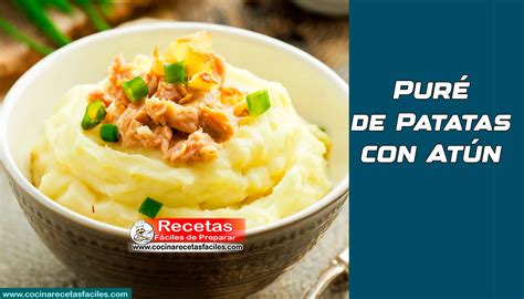 Puré de patatas gratinado con atún