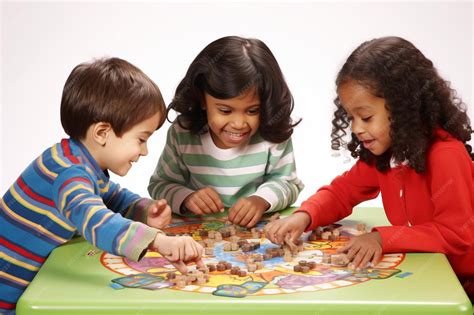 Niños jugando un juego de mesa