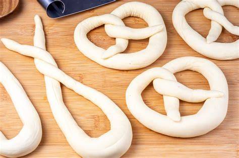 Pasos para dar forma al pretzel