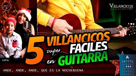 Guitarra tocando acordes de villancico
