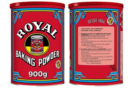 Envase de levadura química tipo Royal
