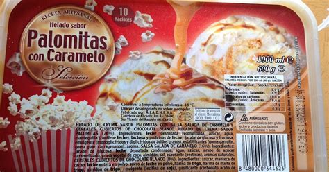 Helado de palomitas con caramelo y chocolate
