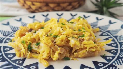 Revuelto de bacalao a la portuguesa