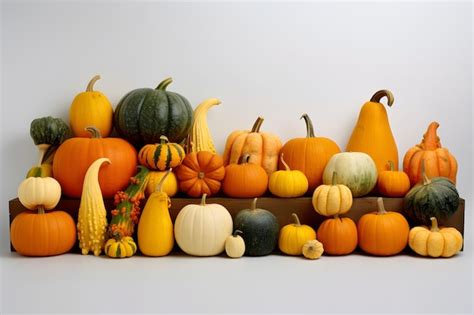 Formas y tamaños variados de calabazas