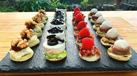 Variedad de aperitivos sin gluten