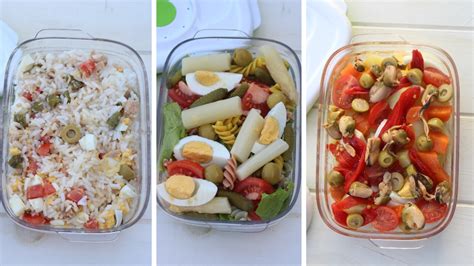 Ensalada vegana para llevar en tupper