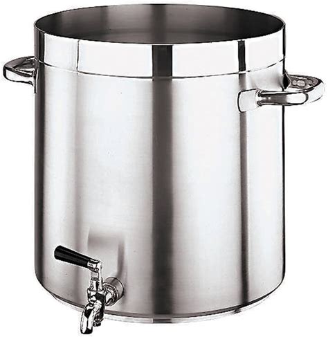 Olla industrial con grifo