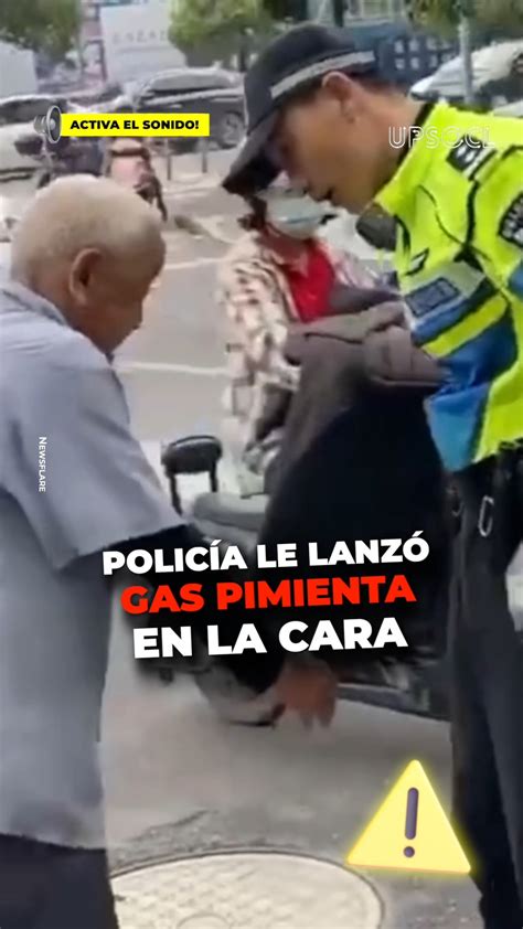 Empresario siendo asaltado y rociado con gas pimienta