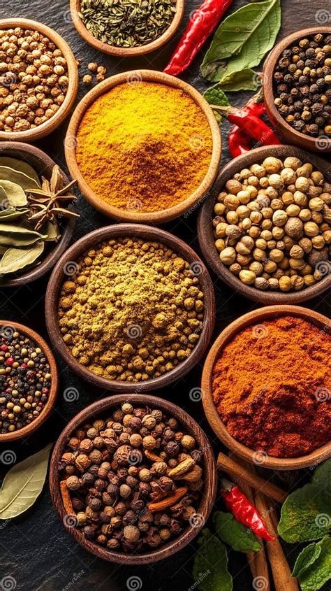 Surtido de especias indias