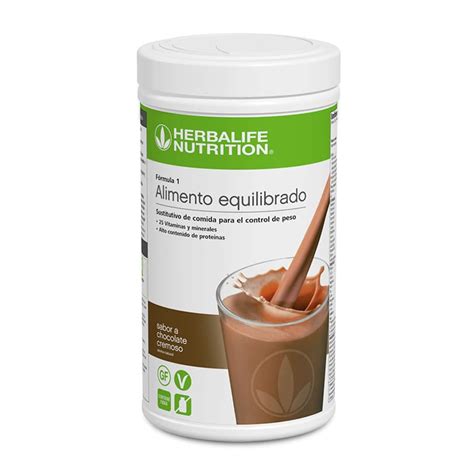 Envase del Batido Chocolate Cremoso Herbalife Fórmula 1