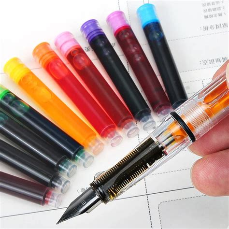 Paleta de colores de tintas para plumas estilográficas