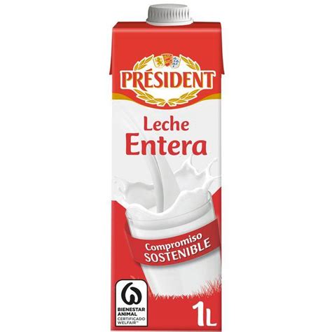 Botella de Leche Entera Eria de 1 litro.