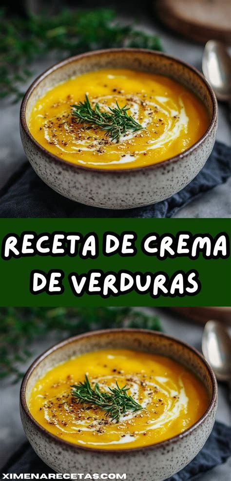 Crema de verduras decorada con toppings