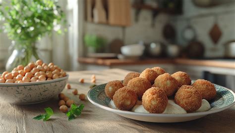 Infografía nutricional de las croquetas de garbanzos