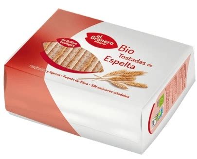 Imagen de un paquete de Tostadas de Espelta Integral Bio El Granero