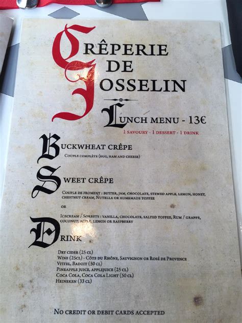 Fachada de la Crêperie de Josselin