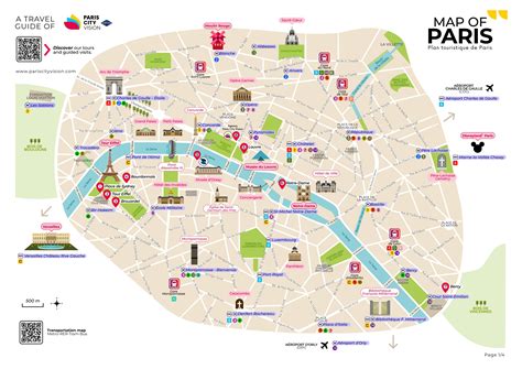 Mapa de París destacando la ubicación de las creperías mencionadas