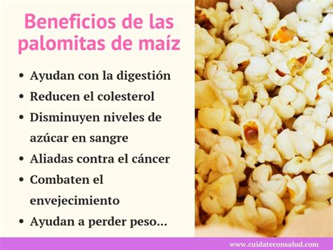 Infografía sobre los beneficios de las palomitas de maíz