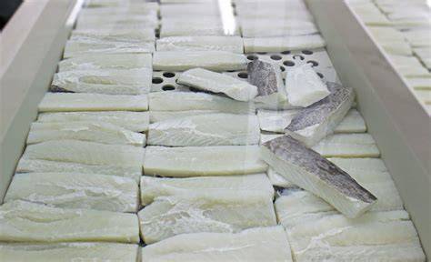 Proceso de desalado de bacalao