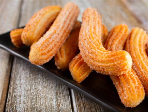 Churros con harina de trigo recio