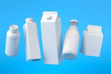 Tipos de materiales de envases para leche