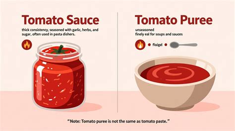 Comparativa entre puré de tomate, pasta de tomate y salsa de tomate