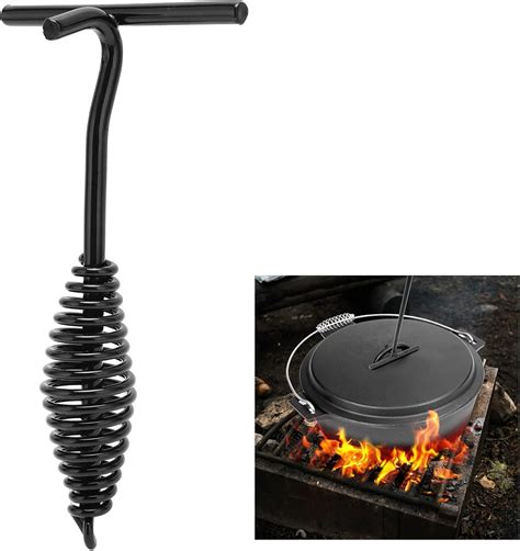 Levantador de tapas de hierro fundido con mango ergonómico