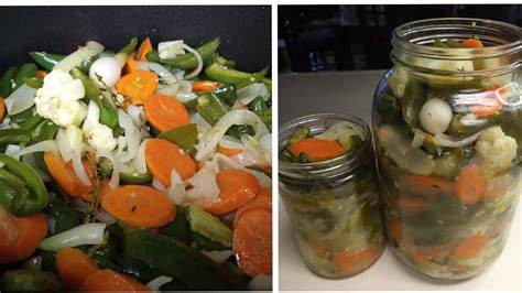 Proceso de preparación del curtido de verduras