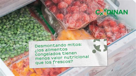Comparativa nutricional: alimentos frescos vs. congelados
