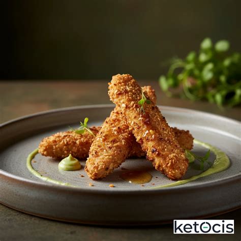 Croquetas keto empanizadas con harina de coco y otros ingredientes
