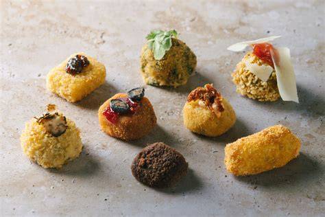Variedad de rellenos para croquetas