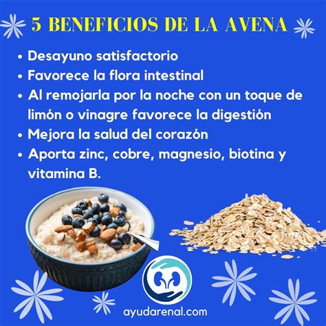 Infografía con beneficios de la avena y la zanahoria