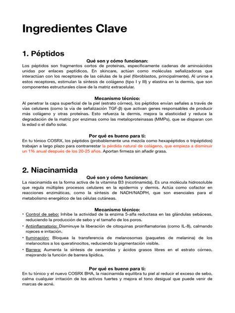 Ingredientes clave de Nip+Fab