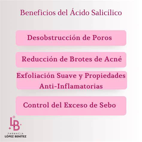 Efecto del ácido salicílico en los poros