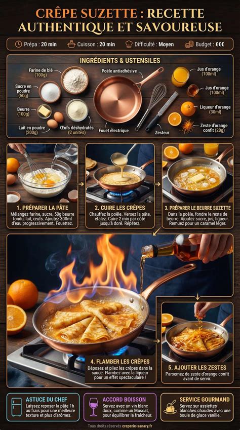 Crêpe Suzette flameada