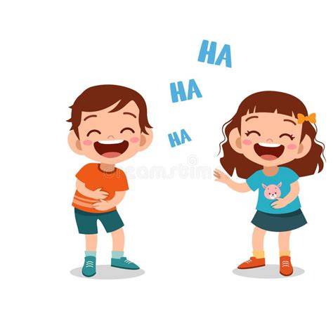 Ilustración de niños riendo con patatas de caricatura