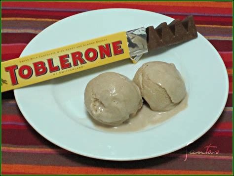 Ingredientes principales del helado Toblerone