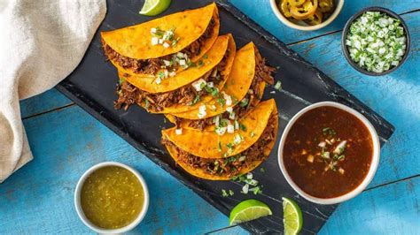 Receta visual de Birria Tacos