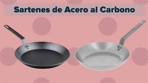 Gráfico comparativo de materiales para sartenes (acero al carbono vs. aluminio vs. hierro fundido)