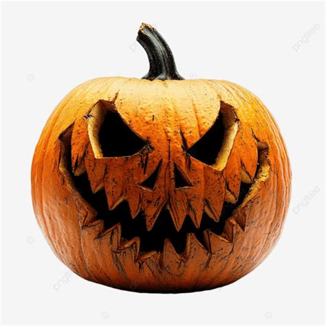 Calabaza de Halloween con cara siniestra