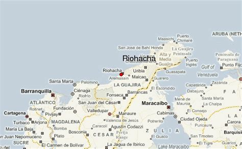 Mapa de Riohacha con la ubicación de Asados Choriexpress
