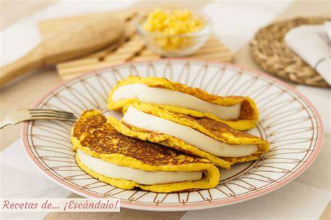Cachapas venezolanas con queso